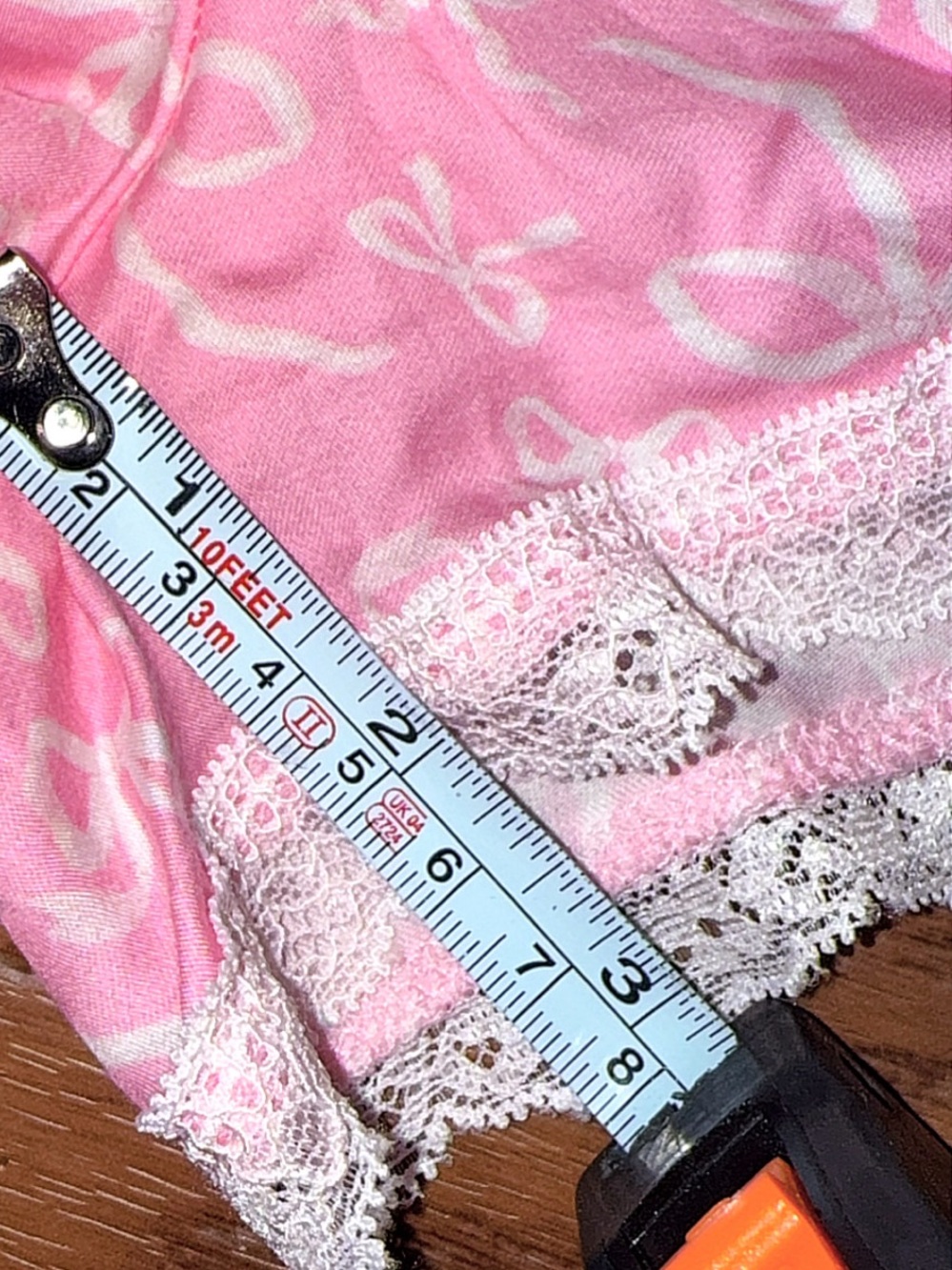 Excellent VS Pink X LoveShackFancy Satin Sleep Shorts w/ Bows Size Small - Picture 14 of 14